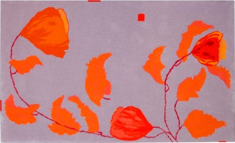 bodenkleid Teppich Isalanmohn Flieder / Orange
