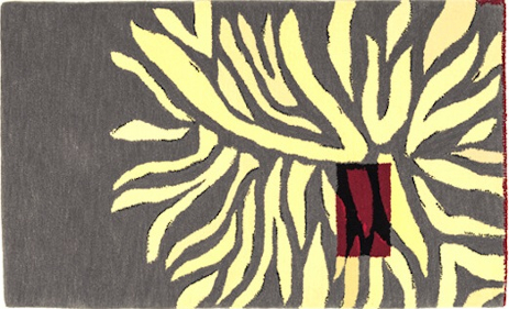 bodenkleid Teppich Zeb Grau / Gelb