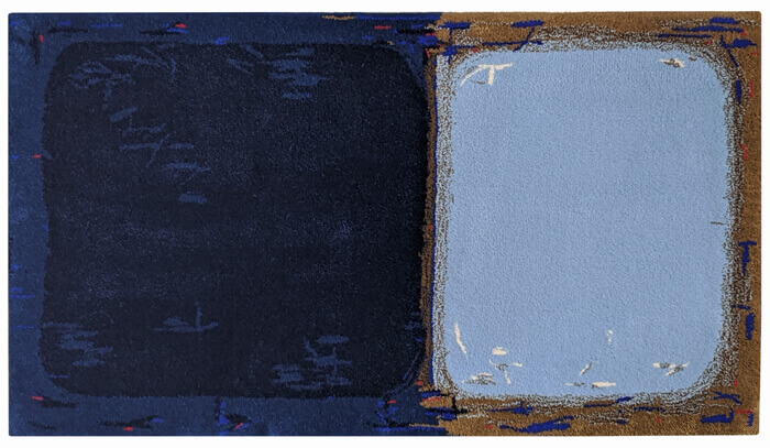 bodenkleid Teppich Colors 1 Bornze / Blau